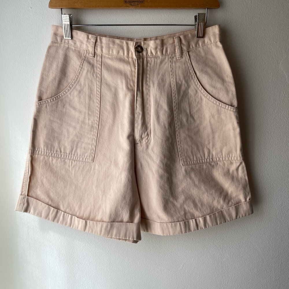 Vintage 90’s Basic Editions Tan Cotton High-waisted Shorts